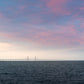 Rosa himmel över Öresundsbron