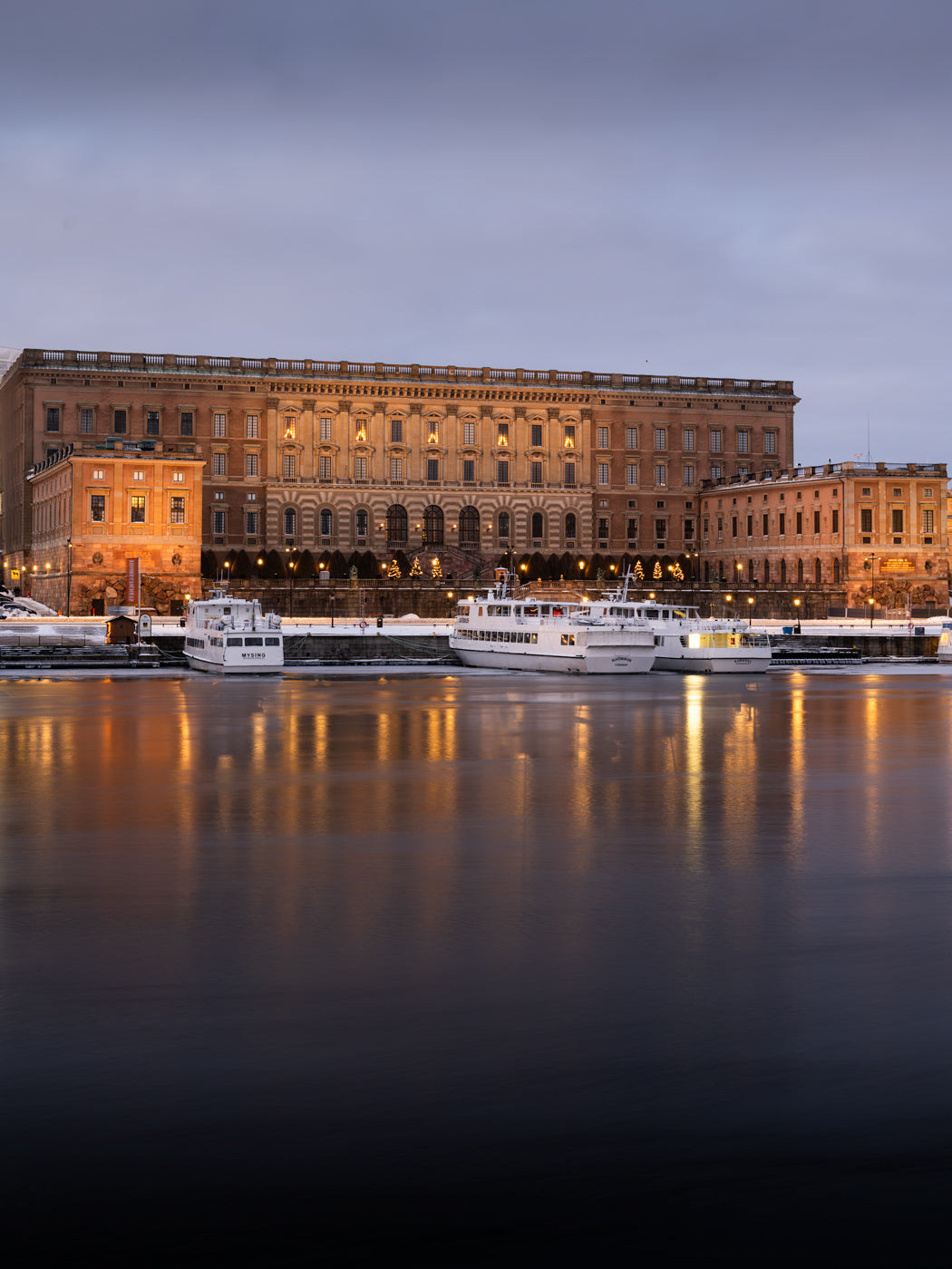 Slottet en vintermorgon