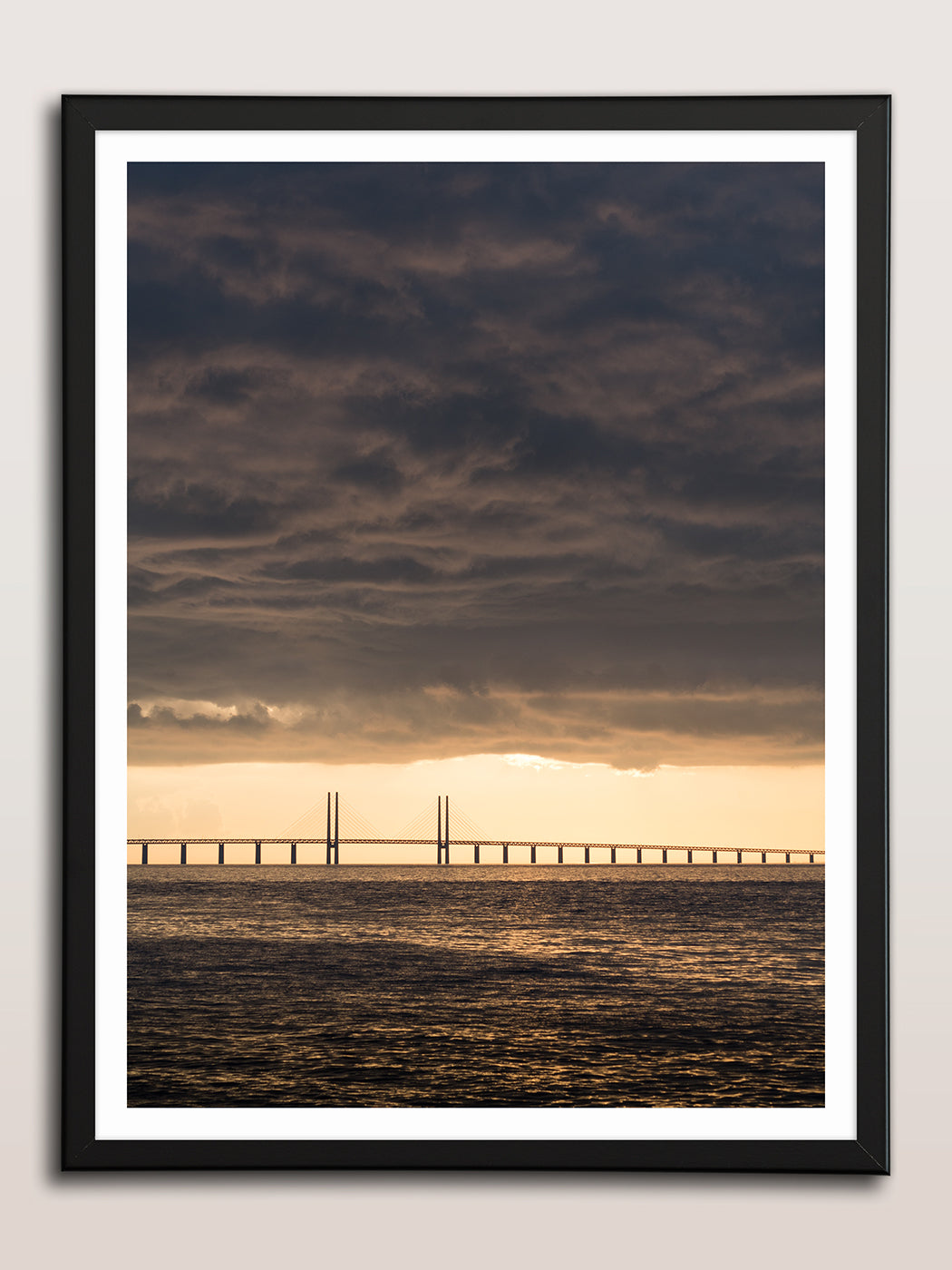 Solnedgång över Öresundsbron II