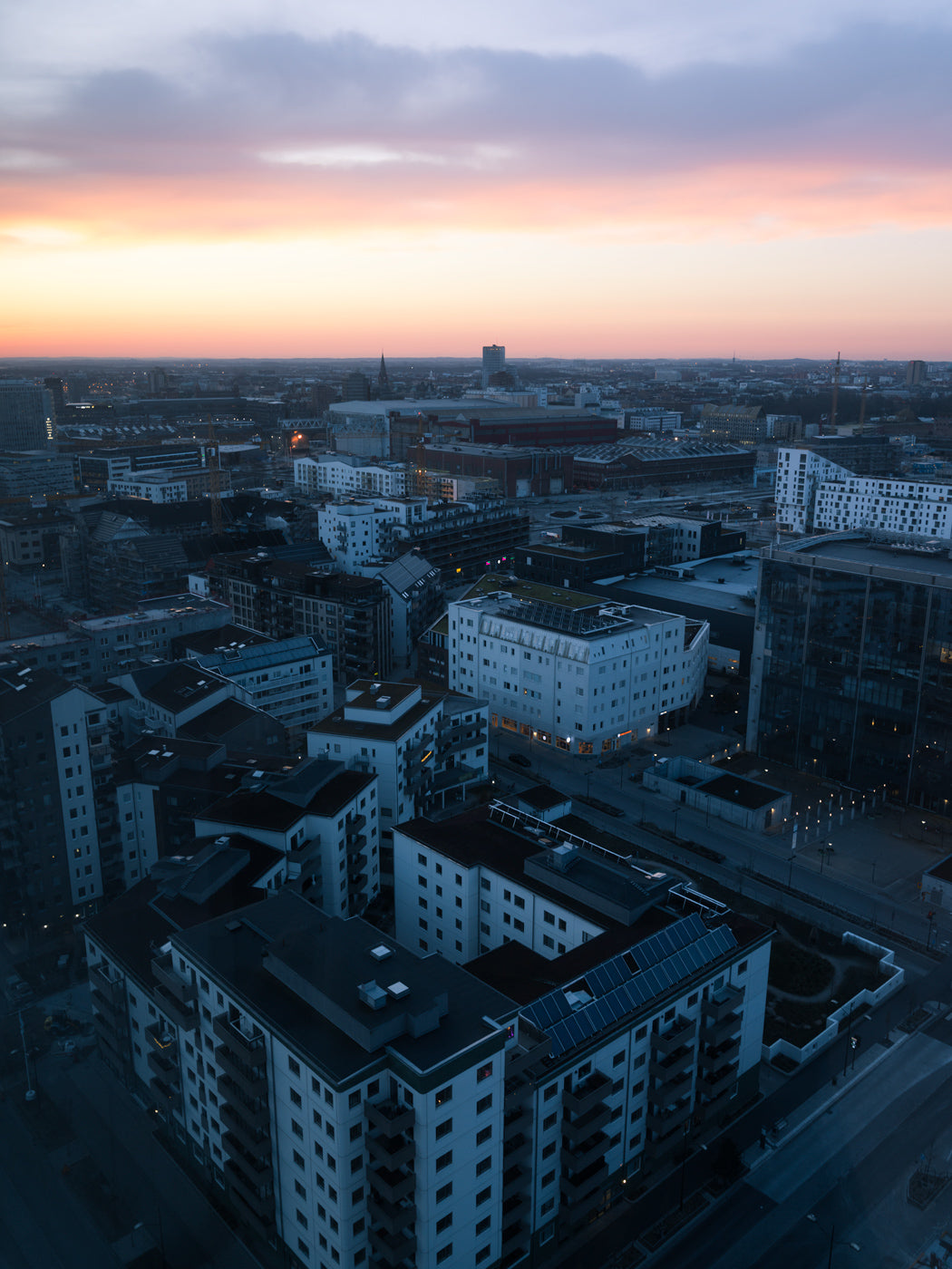 Tidig morgon över Västra Hamnen