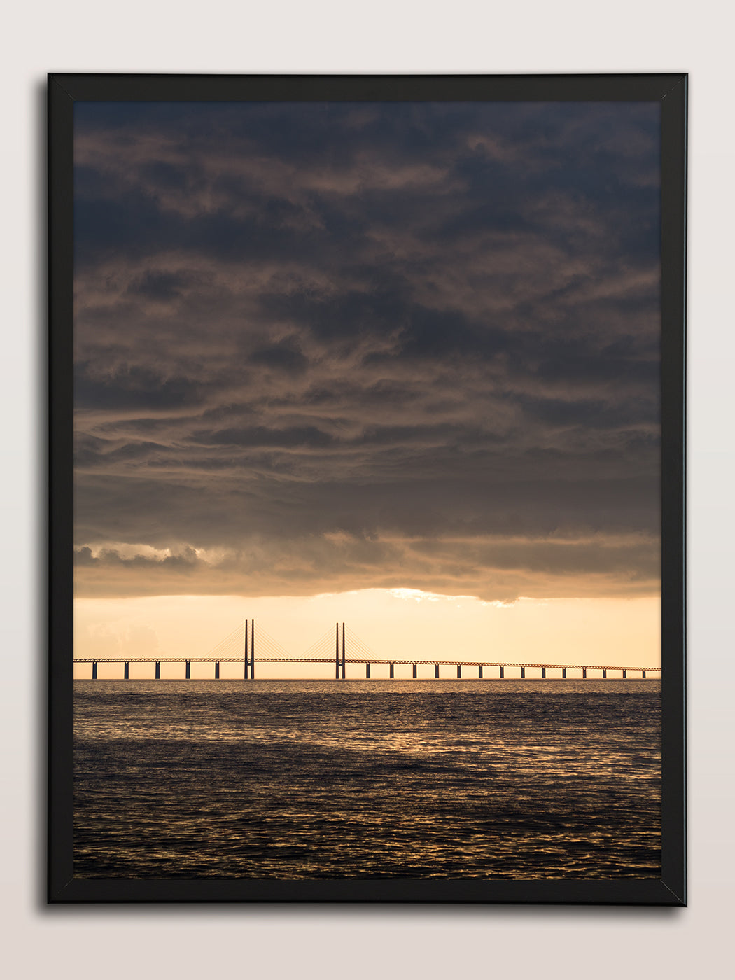 Solnedgång över Öresundsbron II